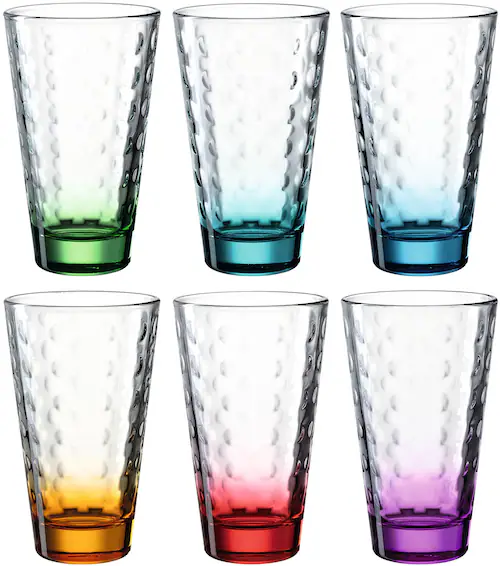 LEONARDO Gläser-Set »OPTIC«, (Set, 6 tlg.), 300 ml, 6-teilig günstig online kaufen