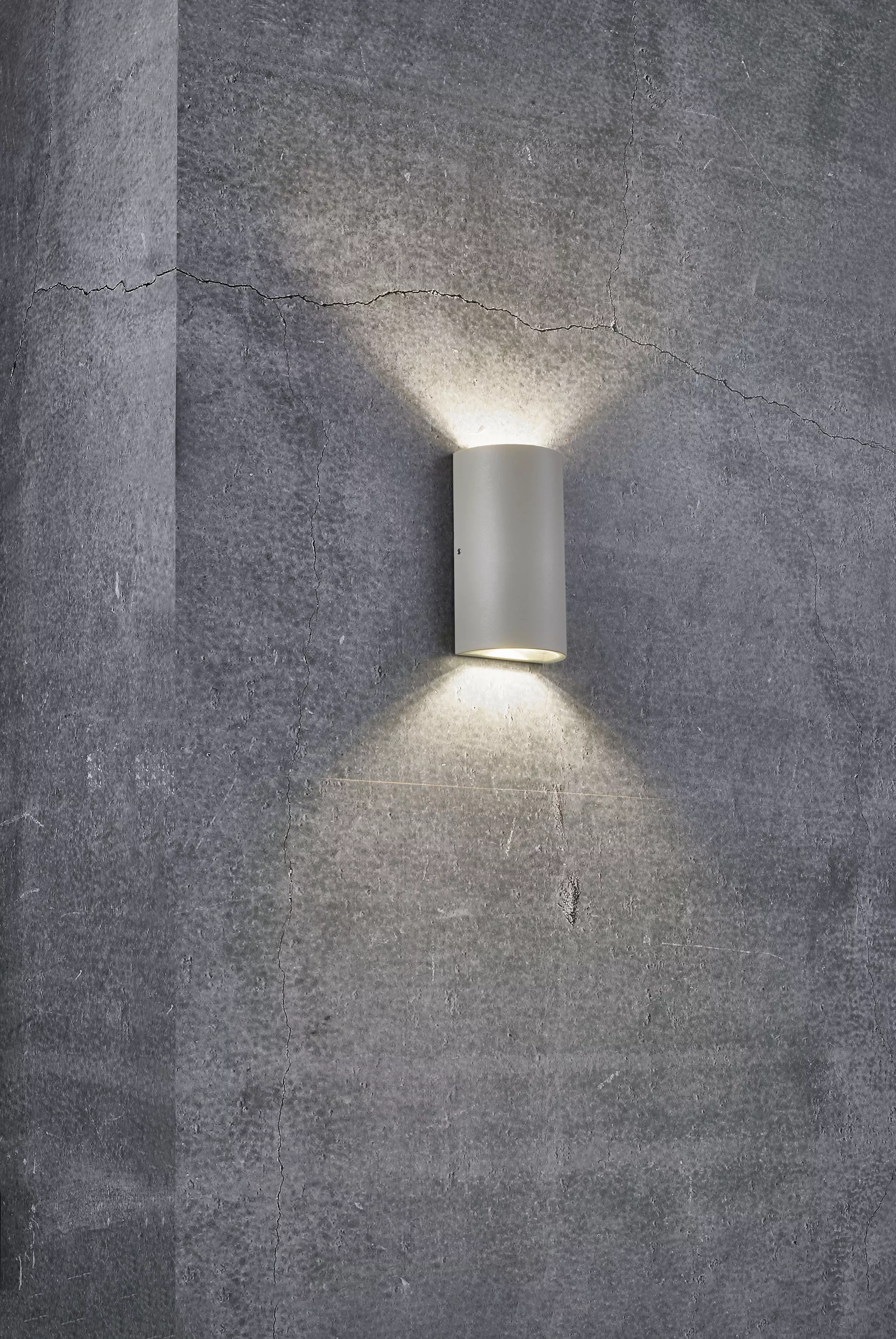 LED Wandleuchte Rold Round in Sandfarbig 2x 2,5W 375lm IP44 günstig online kaufen