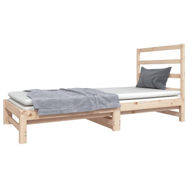 vidaXL Gästebett Gästebett Tagesbett Ausziehbar 2x90x190 cm Massivholz Kief günstig online kaufen