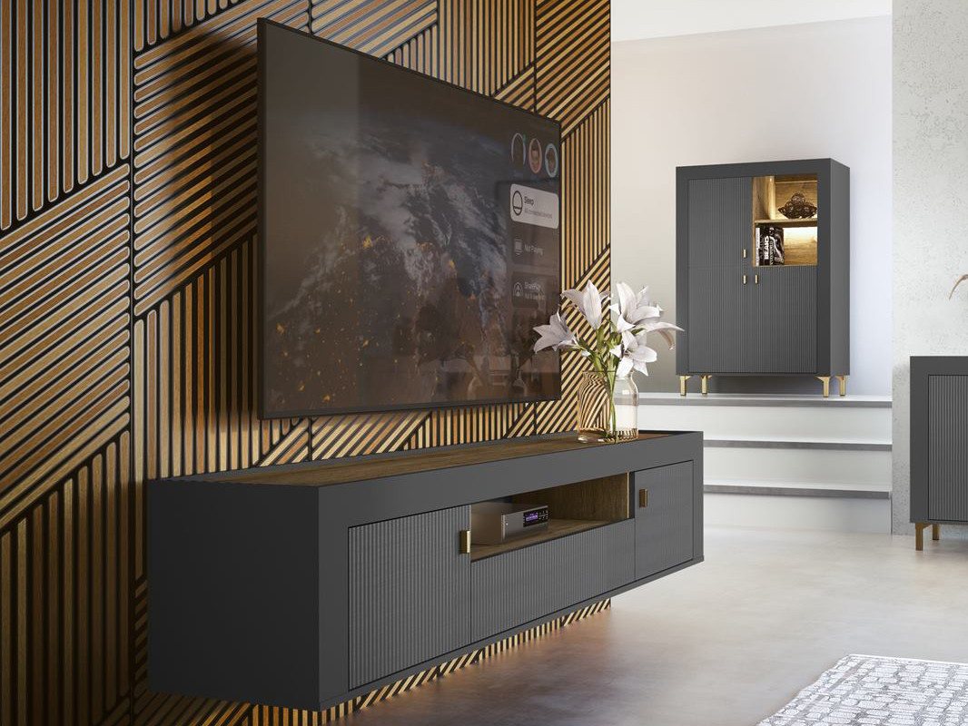 Compleo TV-Schrank hängendes TV-Möbel, zwei Türen, Lowboard mit Schublade T günstig online kaufen