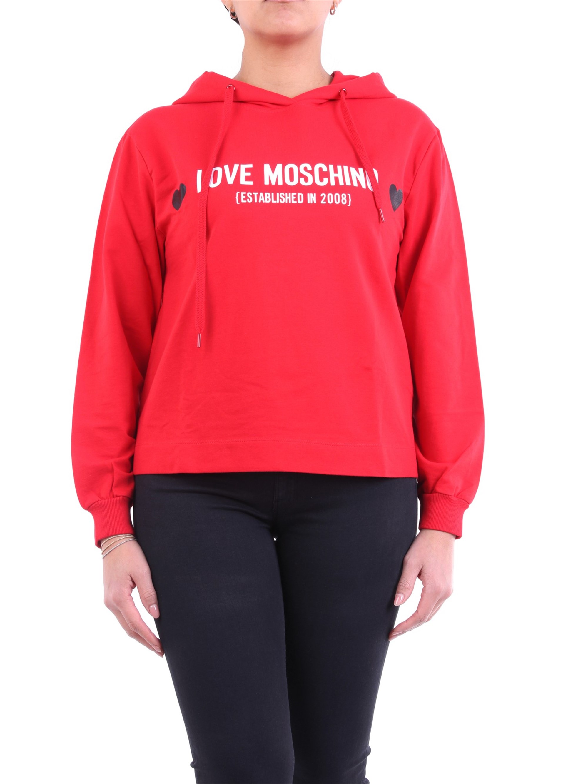 LOVE MOSCHINO Hoodies Damen rot günstig online kaufen