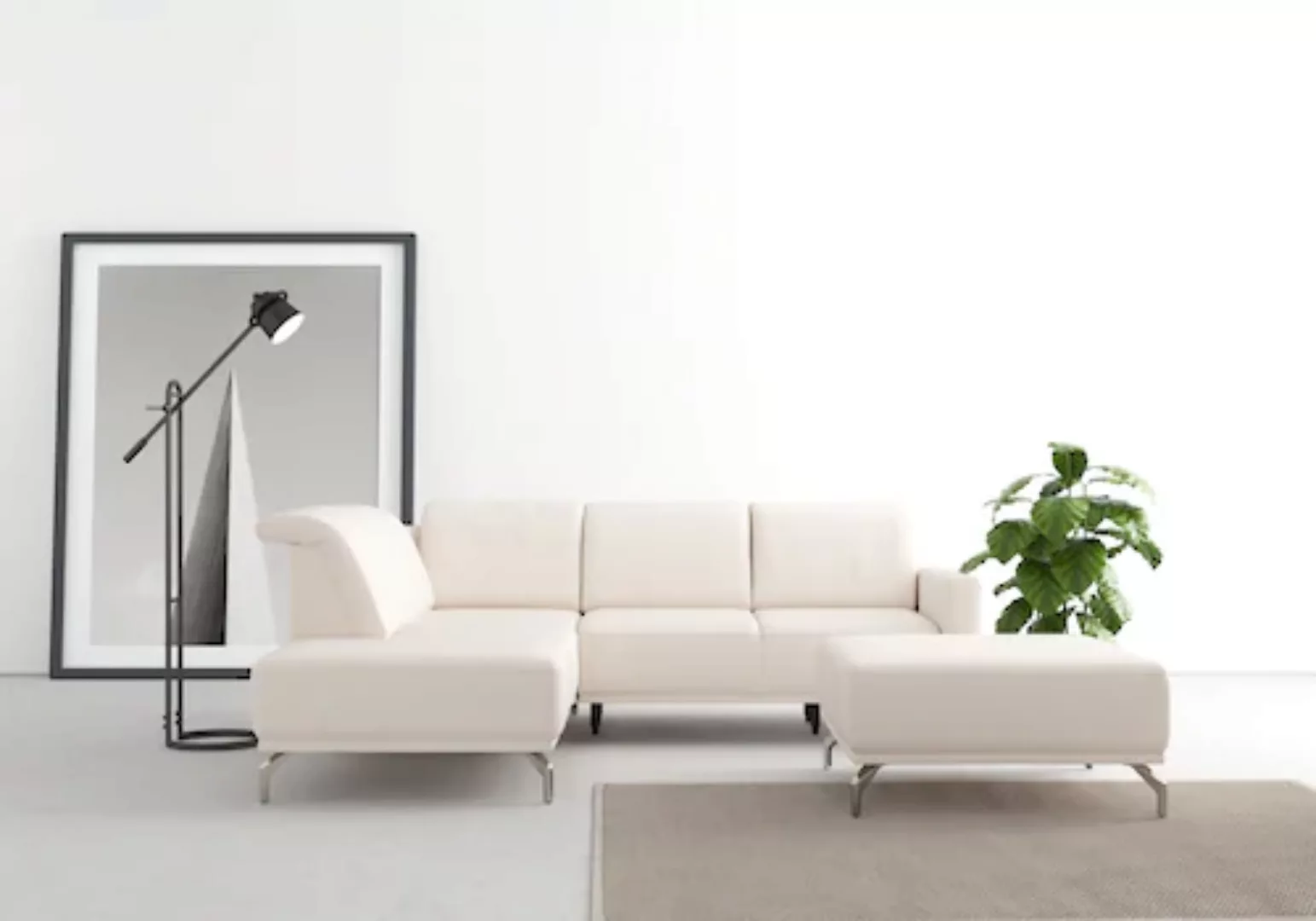 sit&more Ecksofa »Bailando L-Form«, wahlweise mit Kopfteilverstellung und V günstig online kaufen