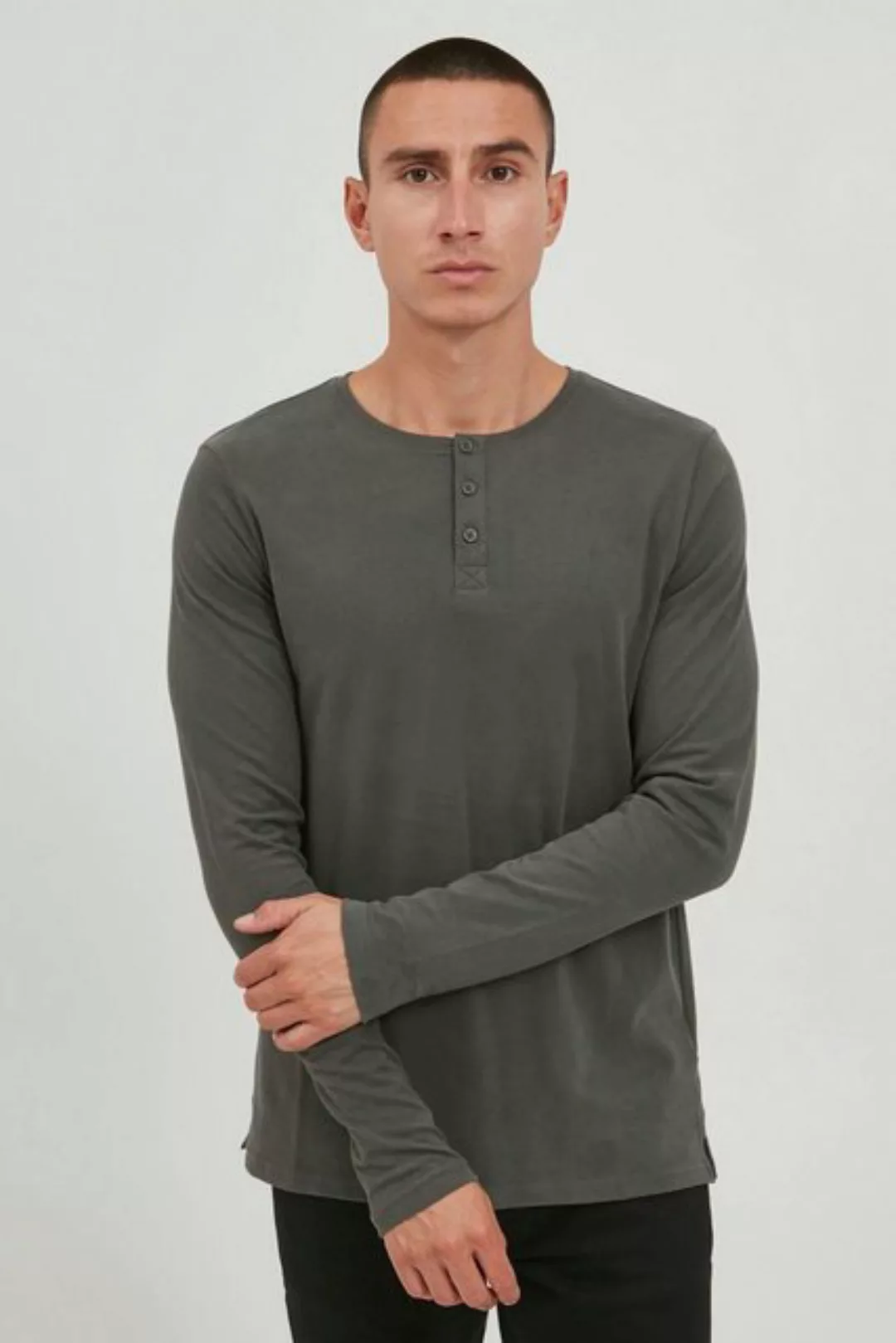 !Solid Langarmshirt SDVinton LS 21106135 Langarmshirt mit Henley-Ausschnitt günstig online kaufen