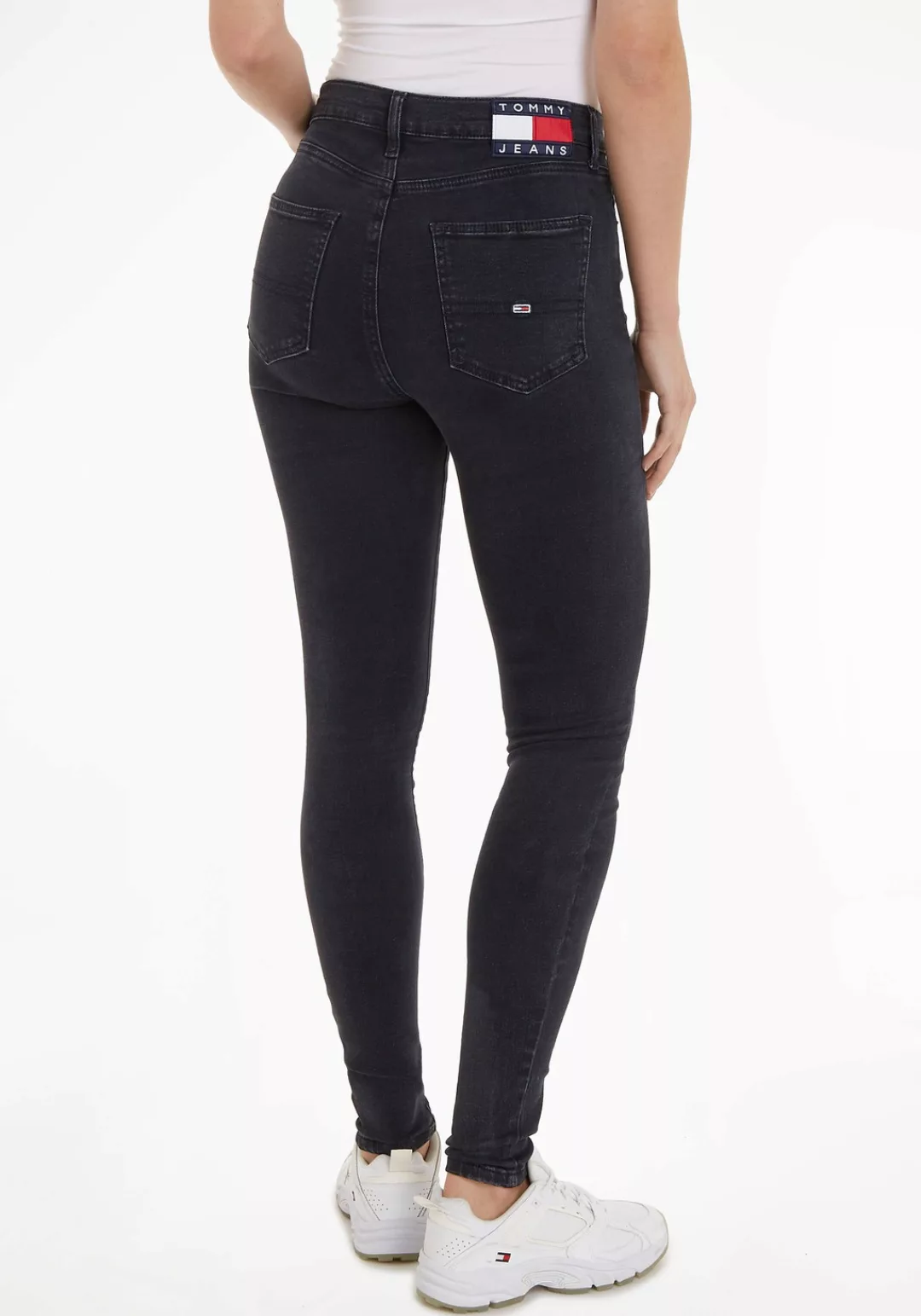 Tommy Jeans Skinny-fit-Jeans Jeans SYLVIA HR SSKN CG4 mit Logobadge und Lab günstig online kaufen