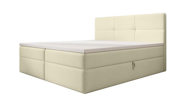 Luxusbetten24 Boxspringbett Eleonora Bouclé, mit Stauraum günstig online kaufen