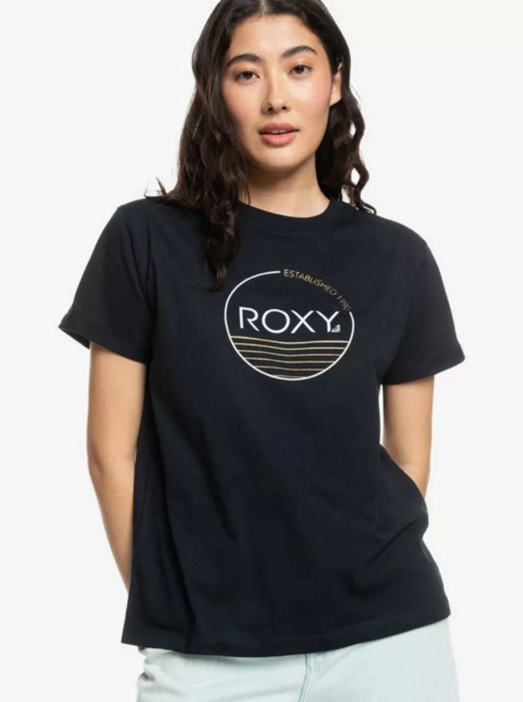 Roxy Print-Shirt Noon Ocean - T-Shirt mit Loose Fit für Frauen günstig online kaufen