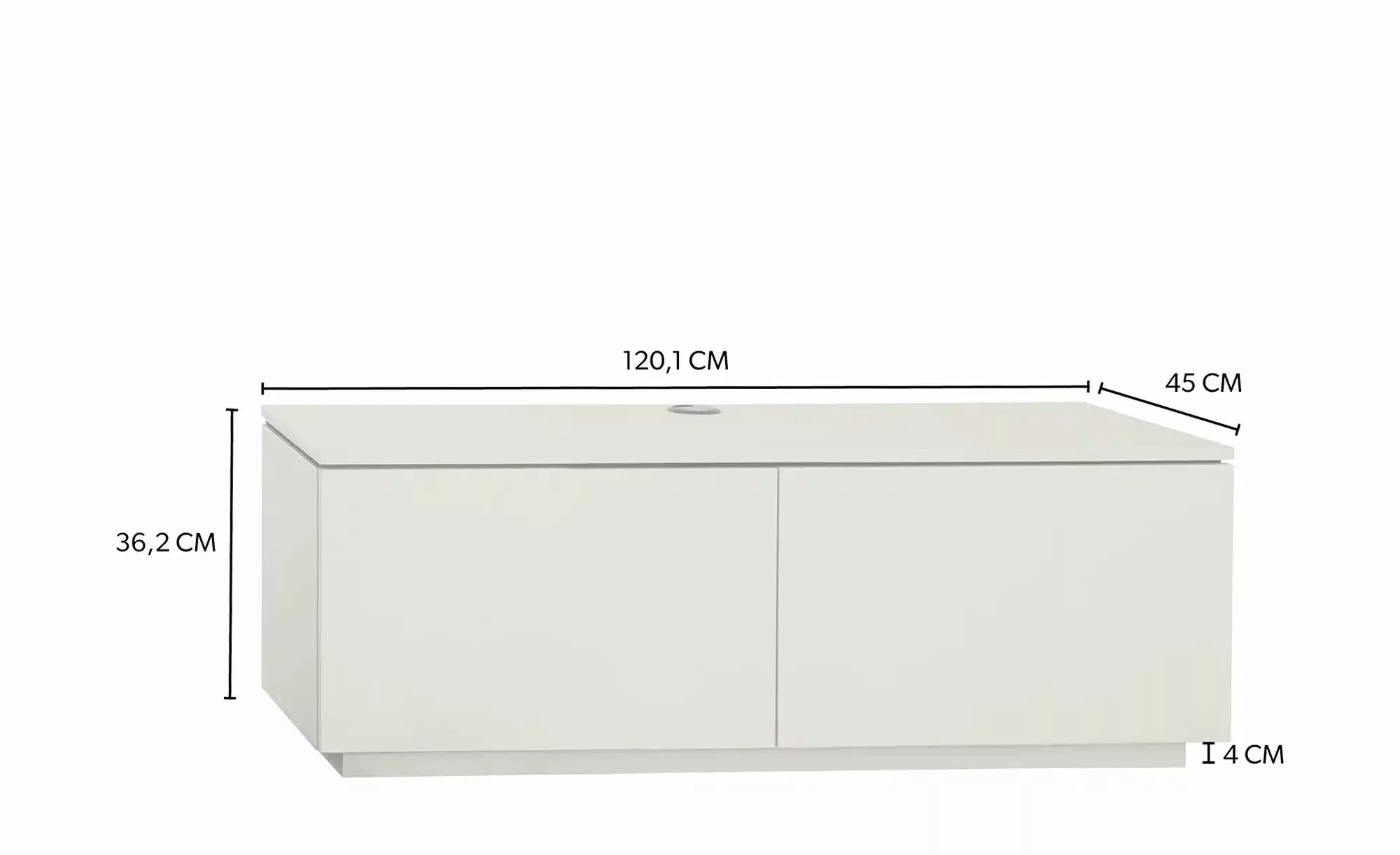 uno TV-Element  Stuttgart ¦ grau ¦ Maße (cm): B: 120 H: 41 T: 40.0 Kommoden günstig online kaufen