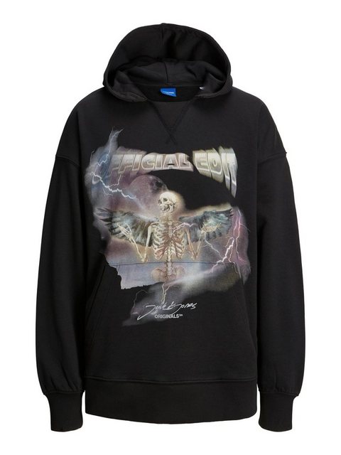 Jack & Jones Hoodie JORRUSHSKULL SWEAT HOOD BLK günstig online kaufen