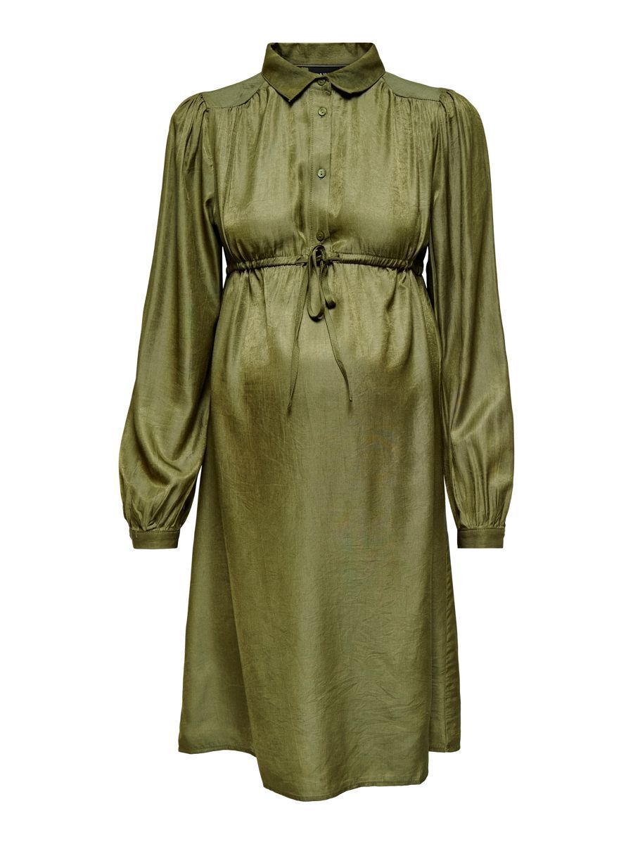 ONLY Mama Langarm- Blusenkleid Damen Grün günstig online kaufen