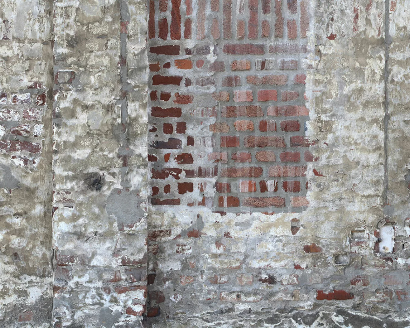 Fototapete "zerstrte Wand" 4,00x2,50 m / Glattvlies Perlmutt günstig online kaufen
