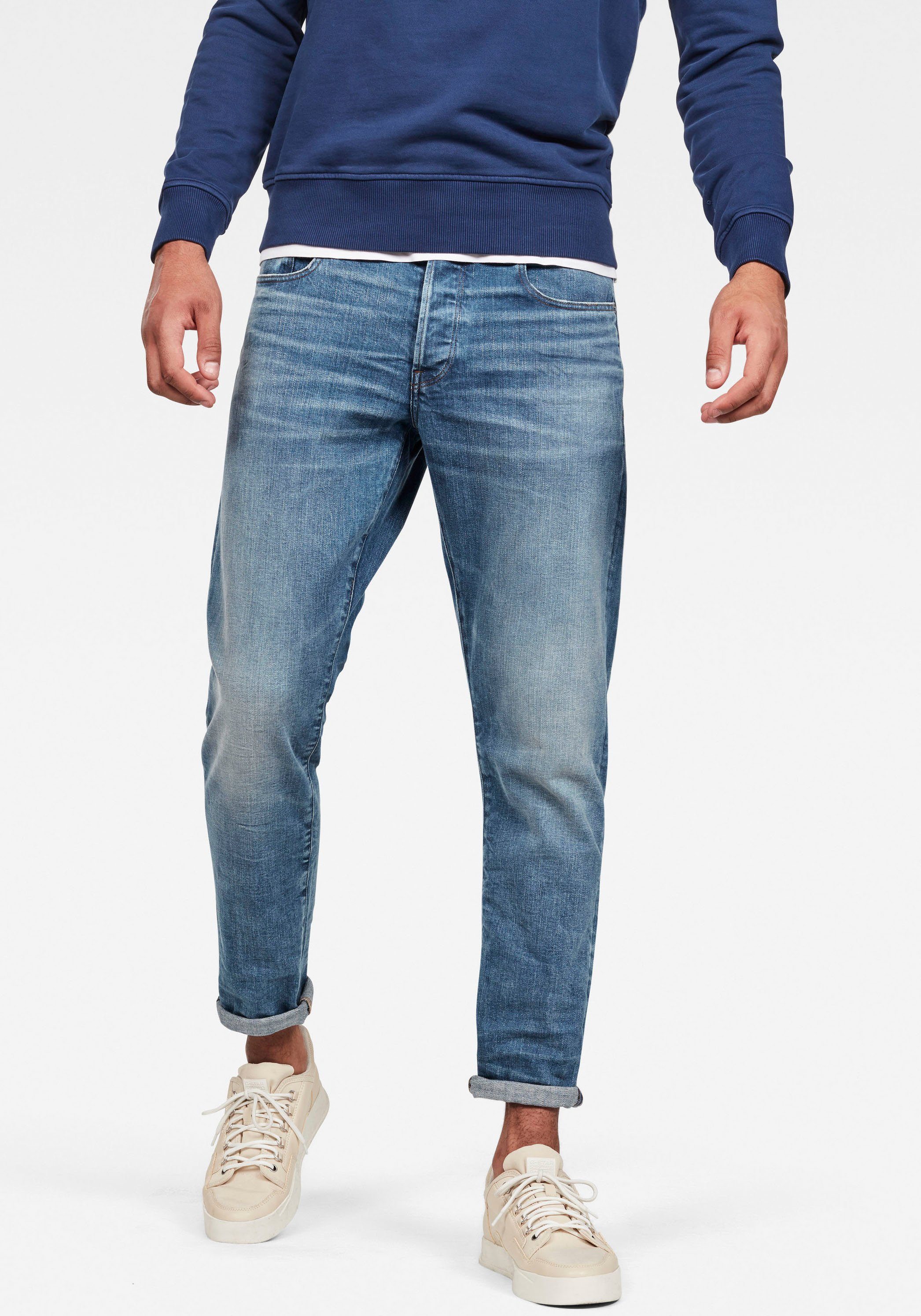 G-STAR Regular-fit-Jeans "3301 Straight Tapered" günstig online kaufen