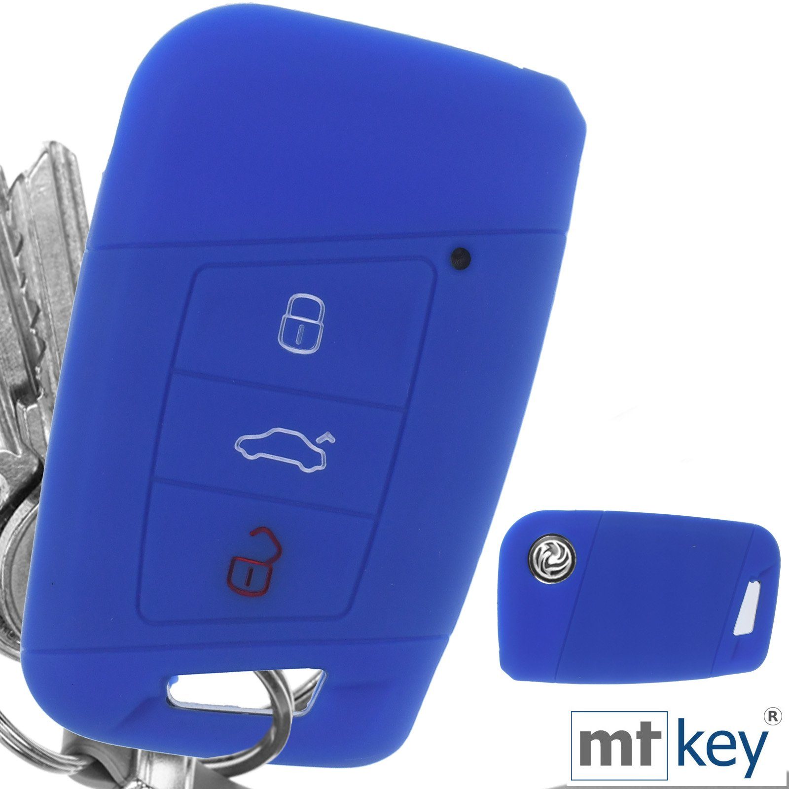 mt-key Schlüsseltasche Autoschlüssel Softcase Silikon Schutzhülle günstig online kaufen