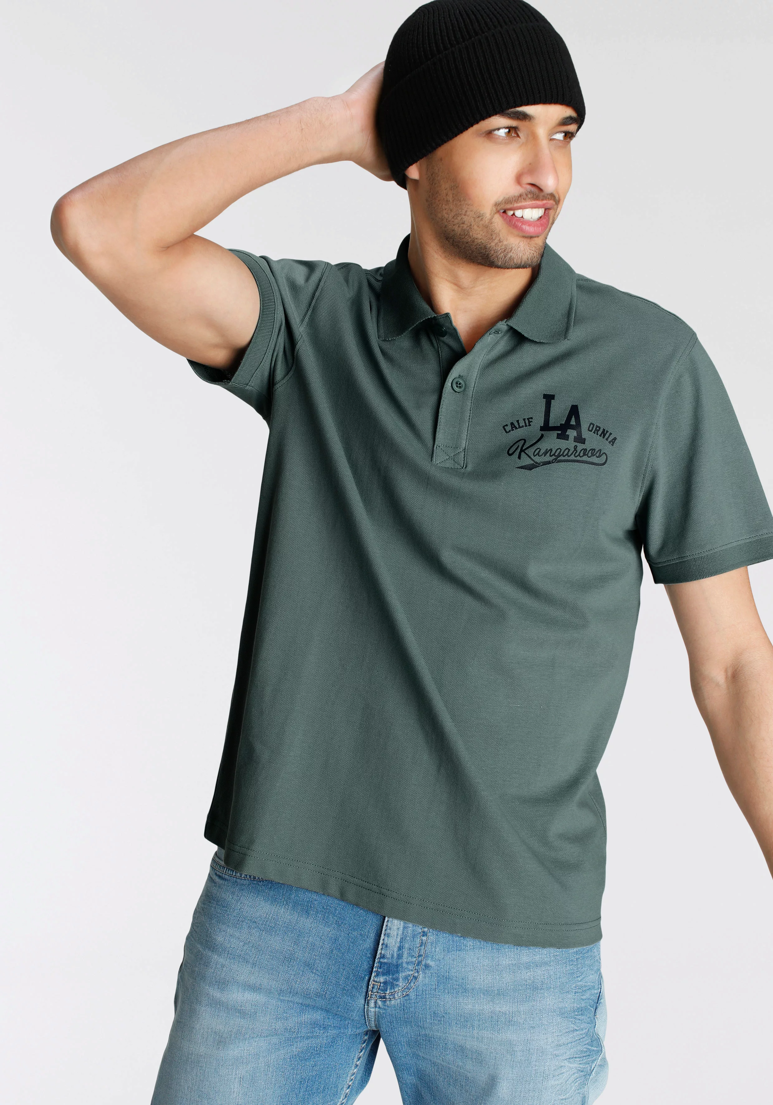 KangaROOS Poloshirt halbarm, casualer Stil, für Sommer und Freizeit, aus Ba günstig online kaufen