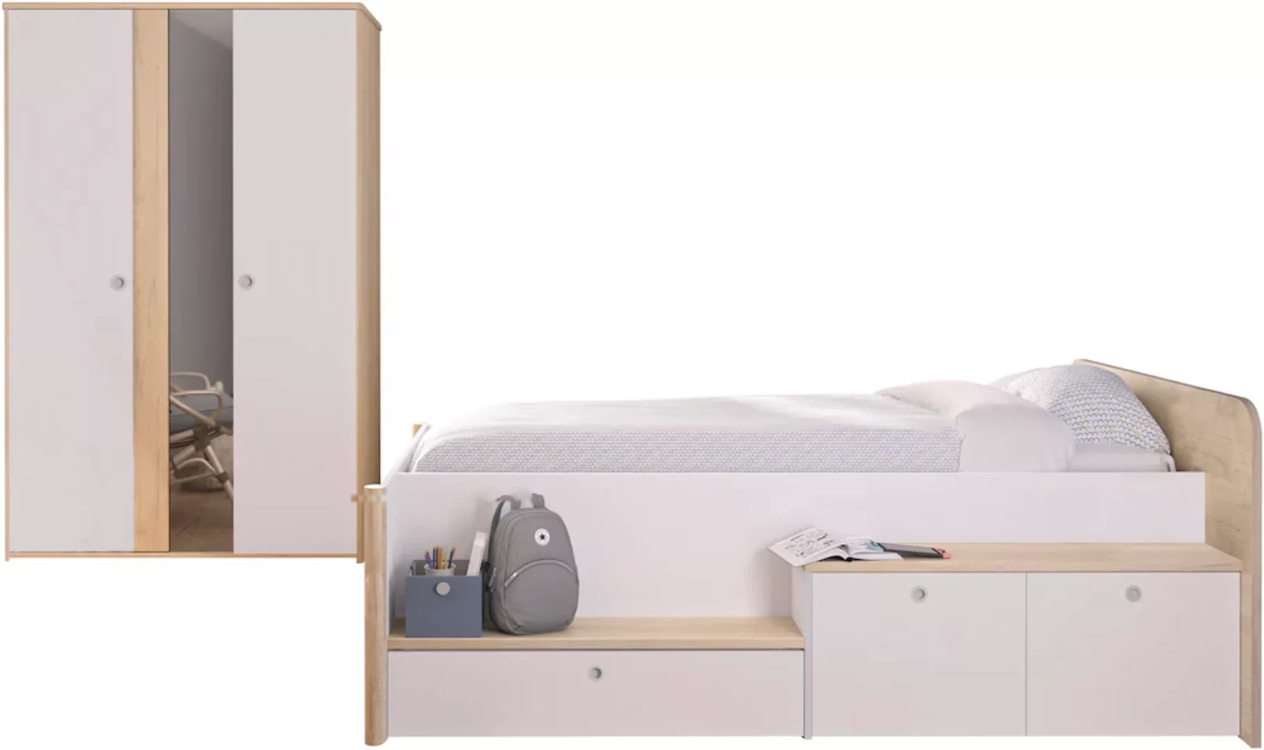 Gami Schlafzimmer-Set "Set 2 Tlg", Bett mit viele Stauraum günstig online kaufen