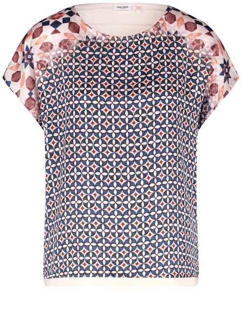 GERRY WEBER Shirtbluse Blusenshirt mit Material-Patch günstig online kaufen