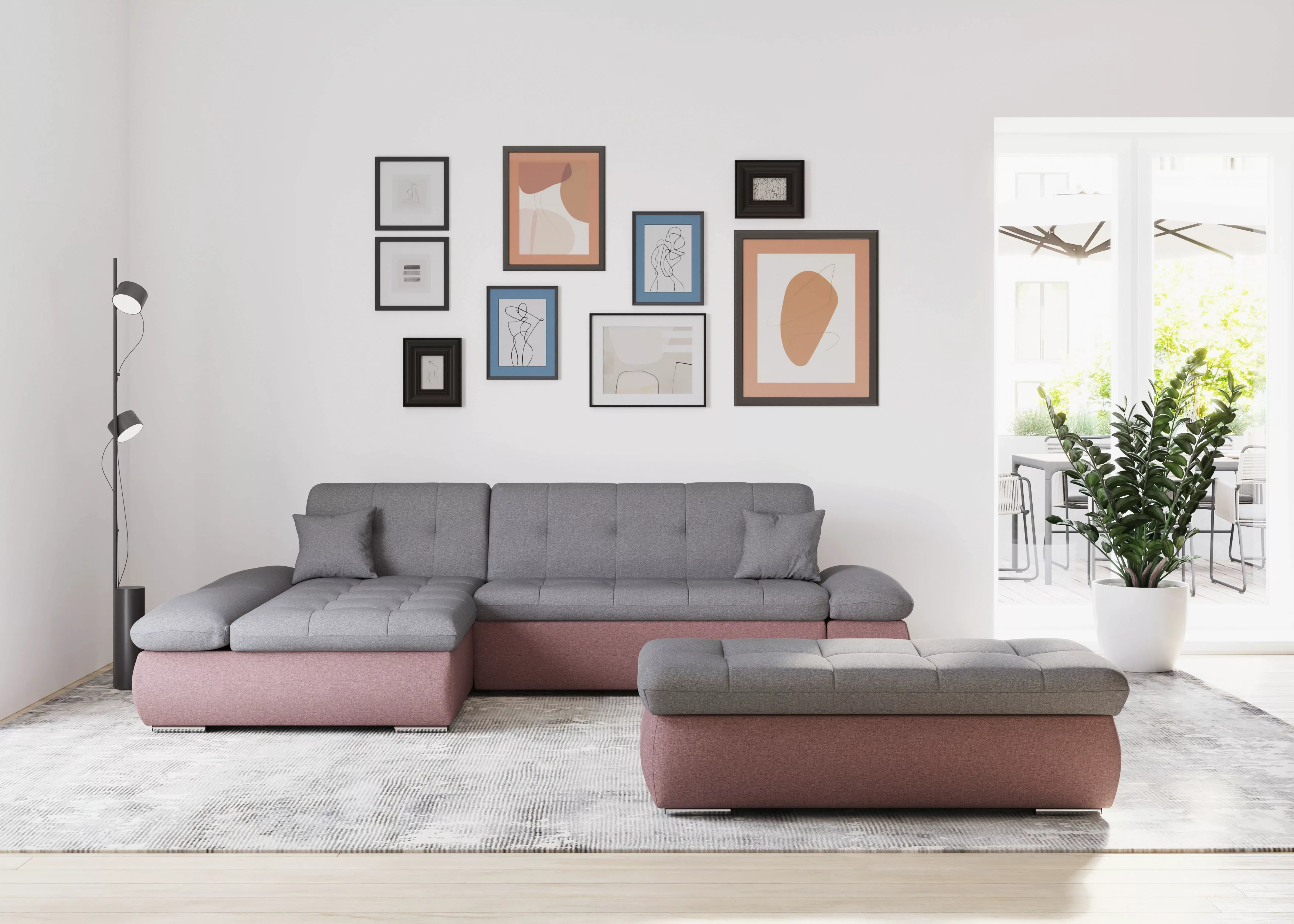 DOMO collection Ecksofa Moric B/T/H 300/172/80 cm, auch in Cord, L-Form, XX günstig online kaufen