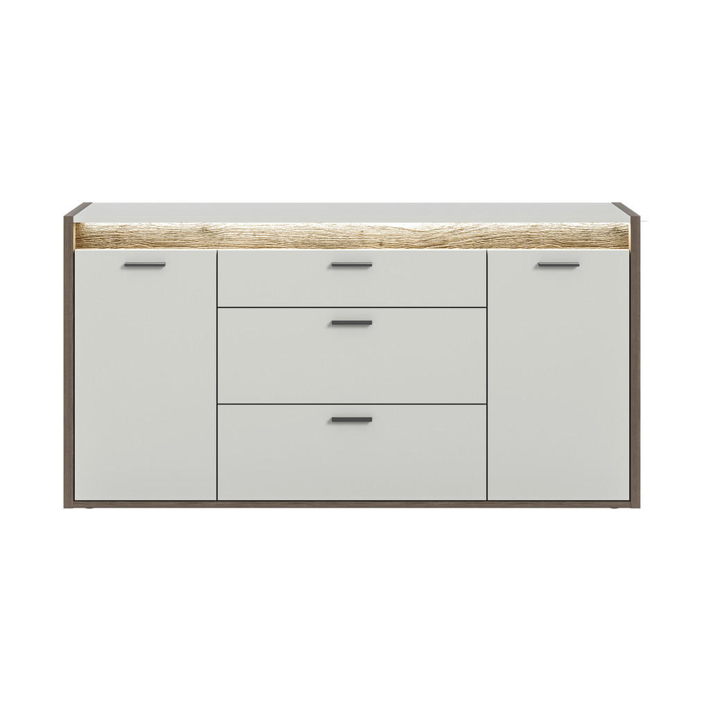 Sideboard Falcona Nox Oak Nachbildung hellgrau B/H/T: ca. 167x86x40 cm günstig online kaufen