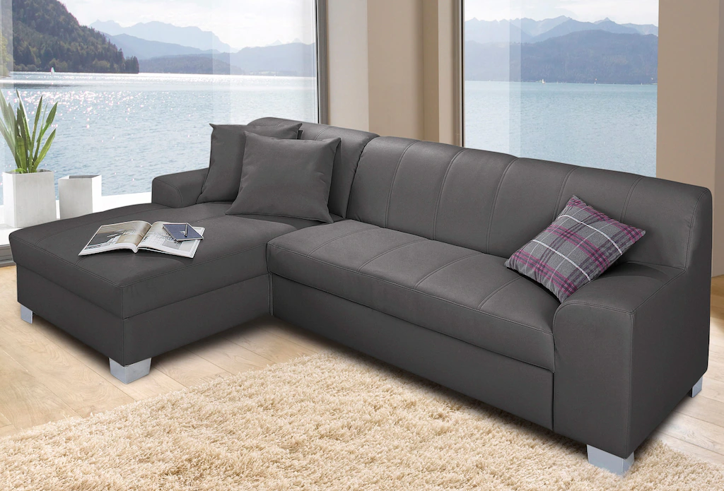INOSIGN Ecksofa "Anzio, elegant und gemütlich, Breite 239cm, L-Form", wahlw günstig online kaufen