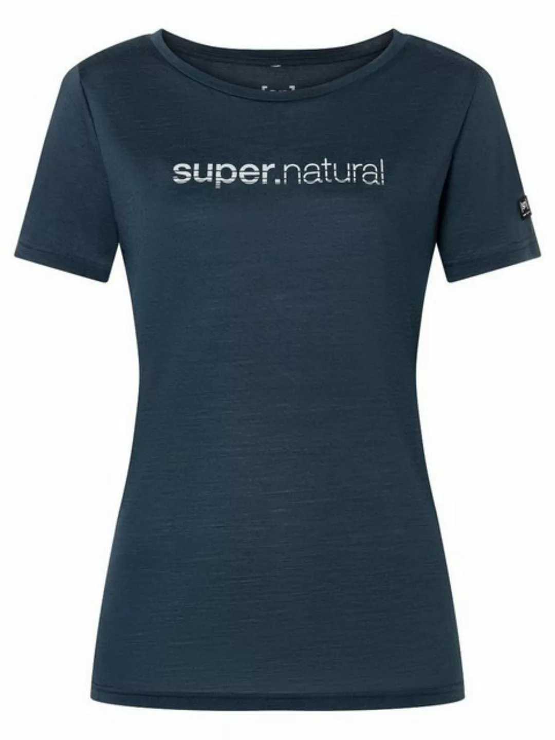 SUPER.NATURAL Print-Shirt Merino T-Shirt W GRID TEE funktioneller Merino-Ma günstig online kaufen