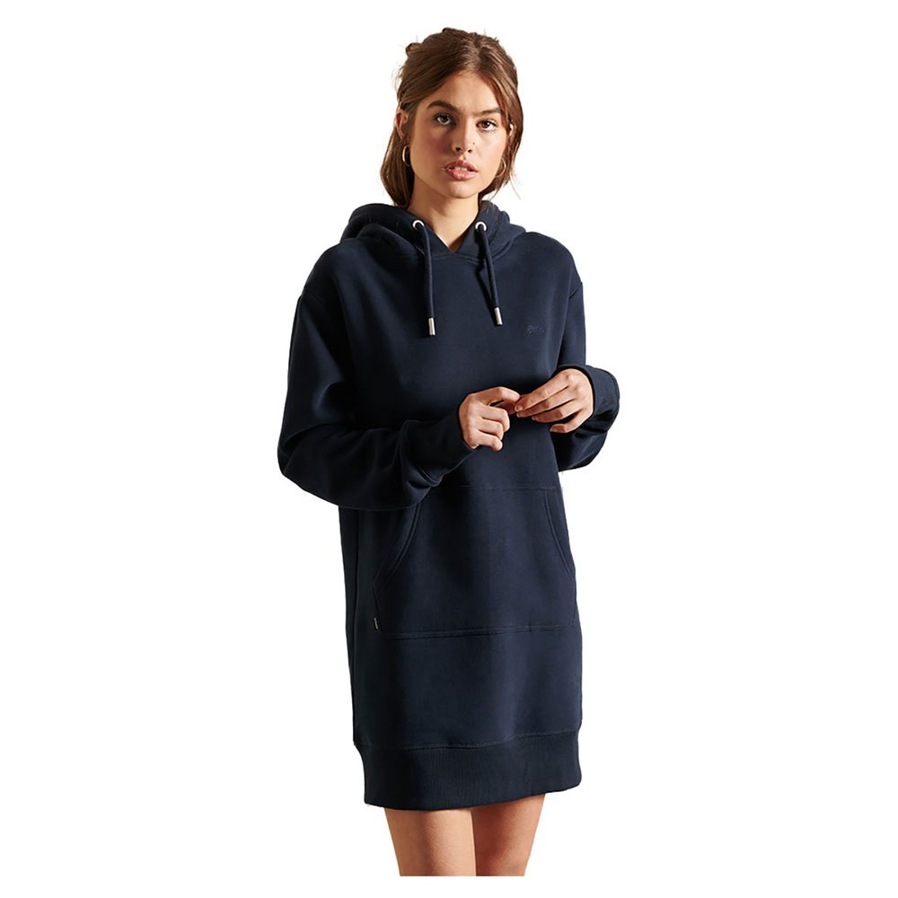 Superdry Vintage Logo Embroidered Kleid Mit Kapuze XL Vintage Navy Marl günstig online kaufen