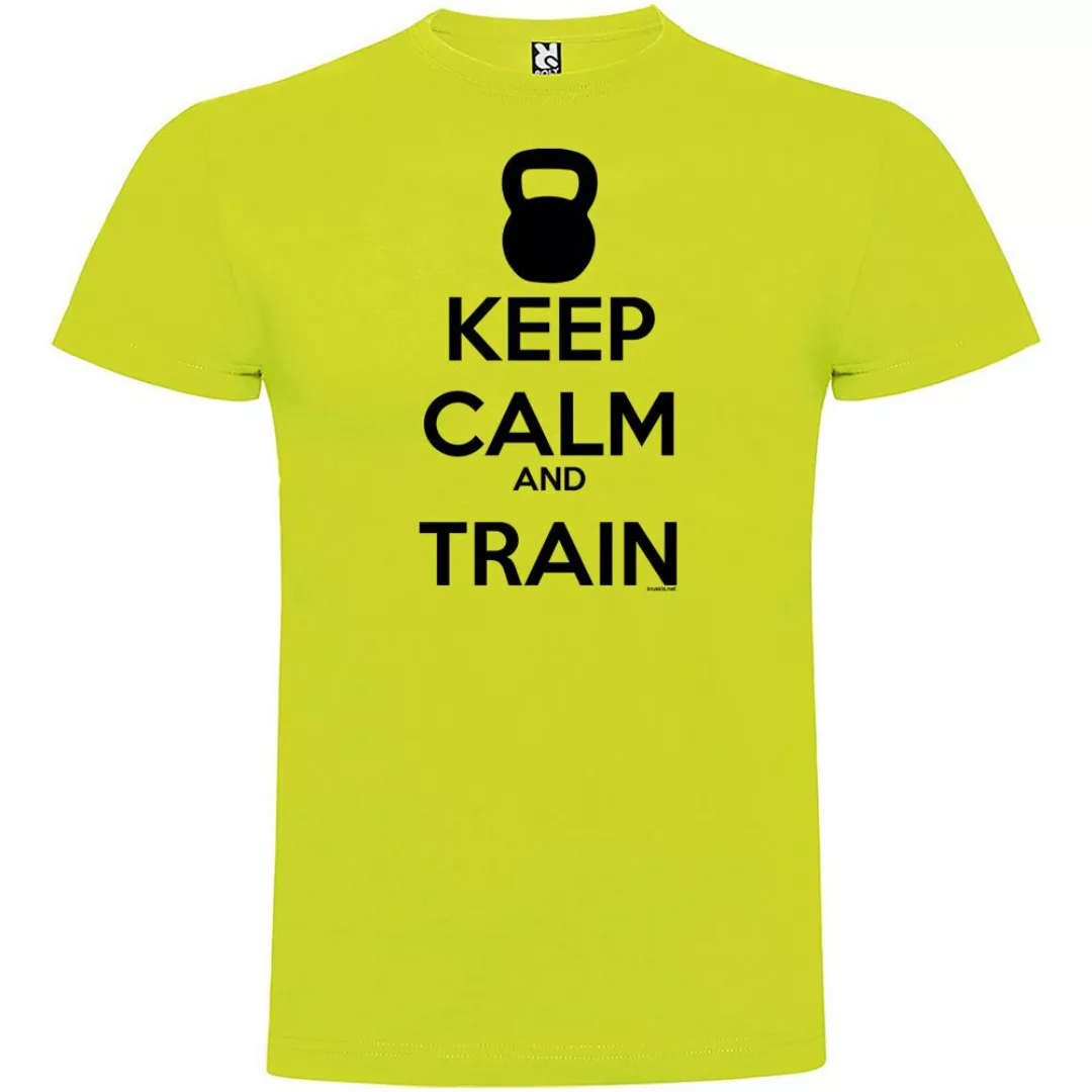 Kruskis Keep Calm And Train Kurzärmeliges T-shirt M Light Green günstig online kaufen