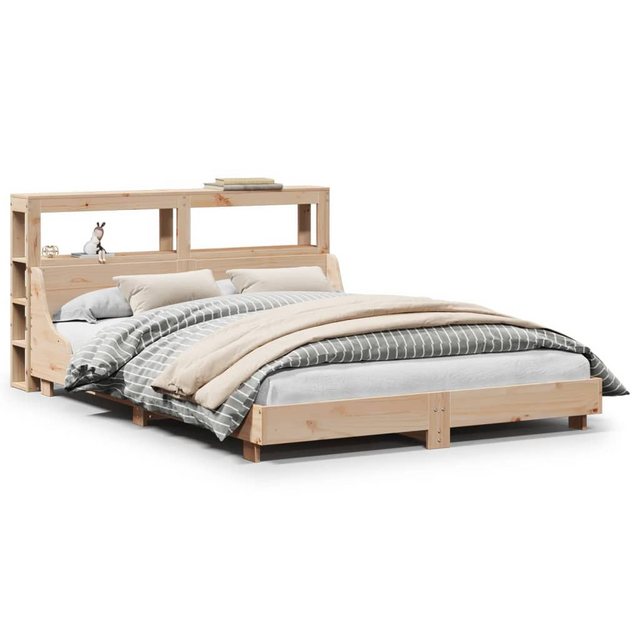 vidaXL Bett, Massivholzbett ohne Matratze 150x200 cm Kiefernholz günstig online kaufen