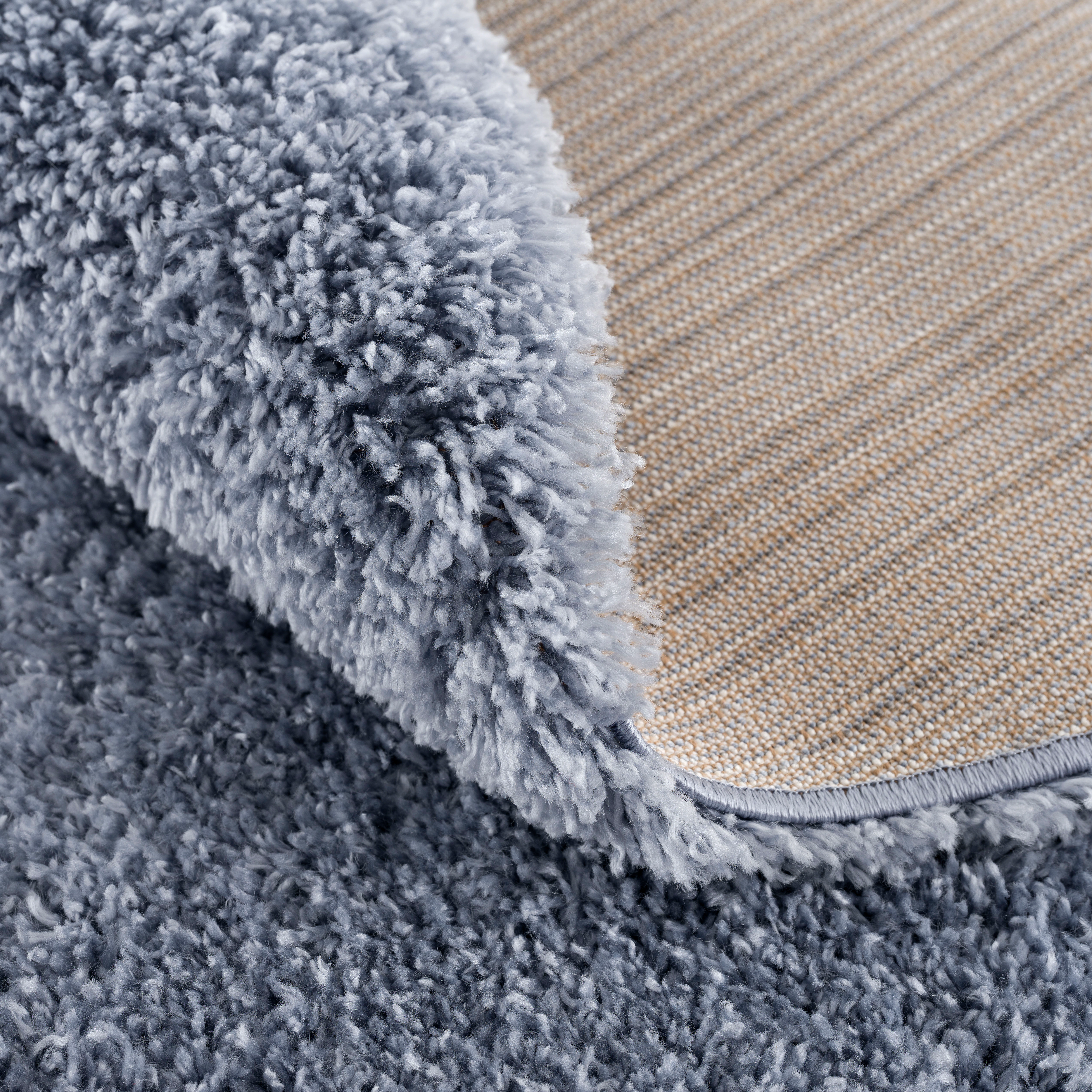 Sanat Hochflor-Teppich »Porto«, rund, 45 mm Höhe, Wohnzimmer, Langflor, Sha günstig online kaufen