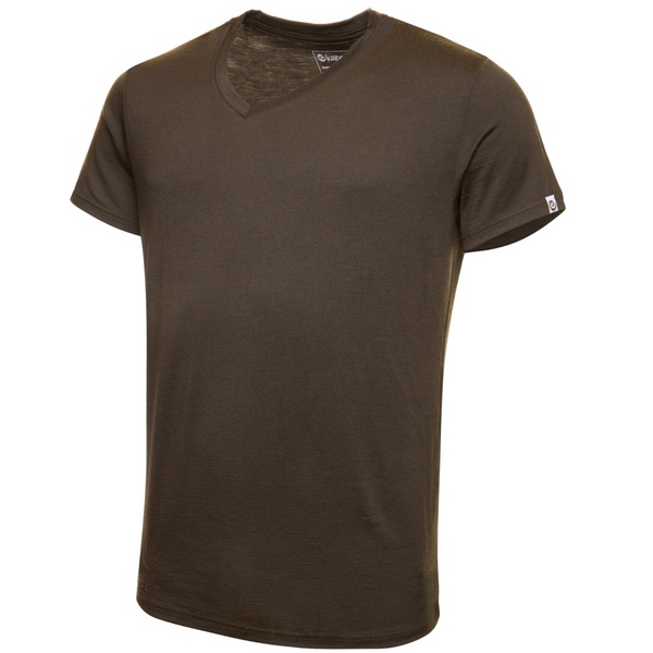 Merino Shirt Herren Kurzarm Regularfit V-neck 150 günstig online kaufen