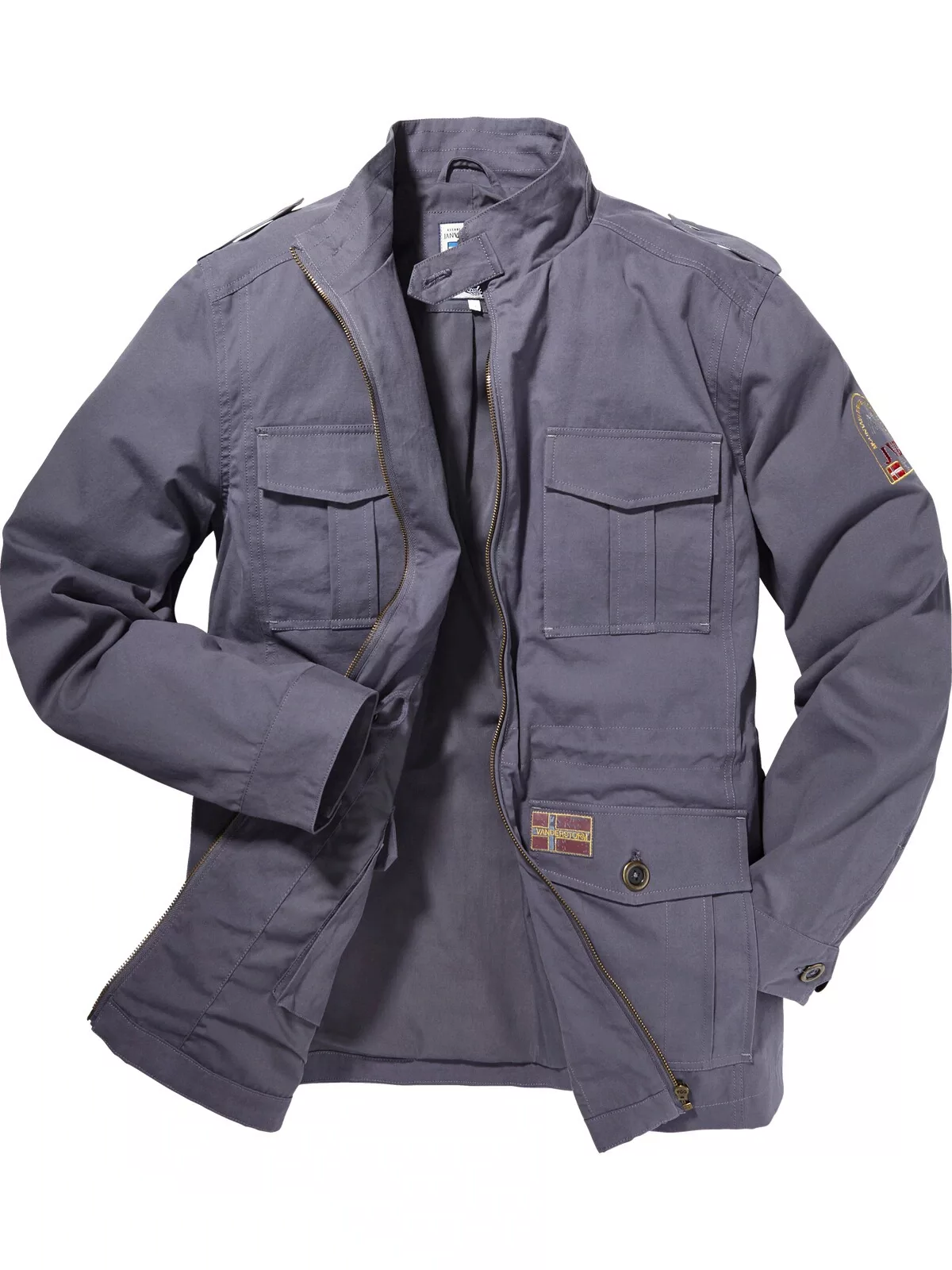 Jan Vanderstorm Fieldjacket "Fieldjacket BROR", (1 St.), ohne Kapuze, in mo günstig online kaufen