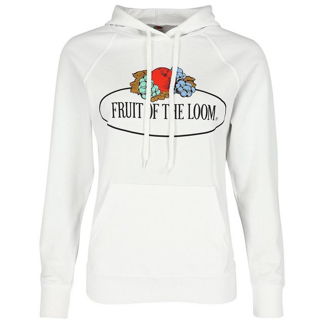 Fruit of the Loom Kapuzensweatshirt leichter Damen Kapuzenpullover mit Vint günstig online kaufen