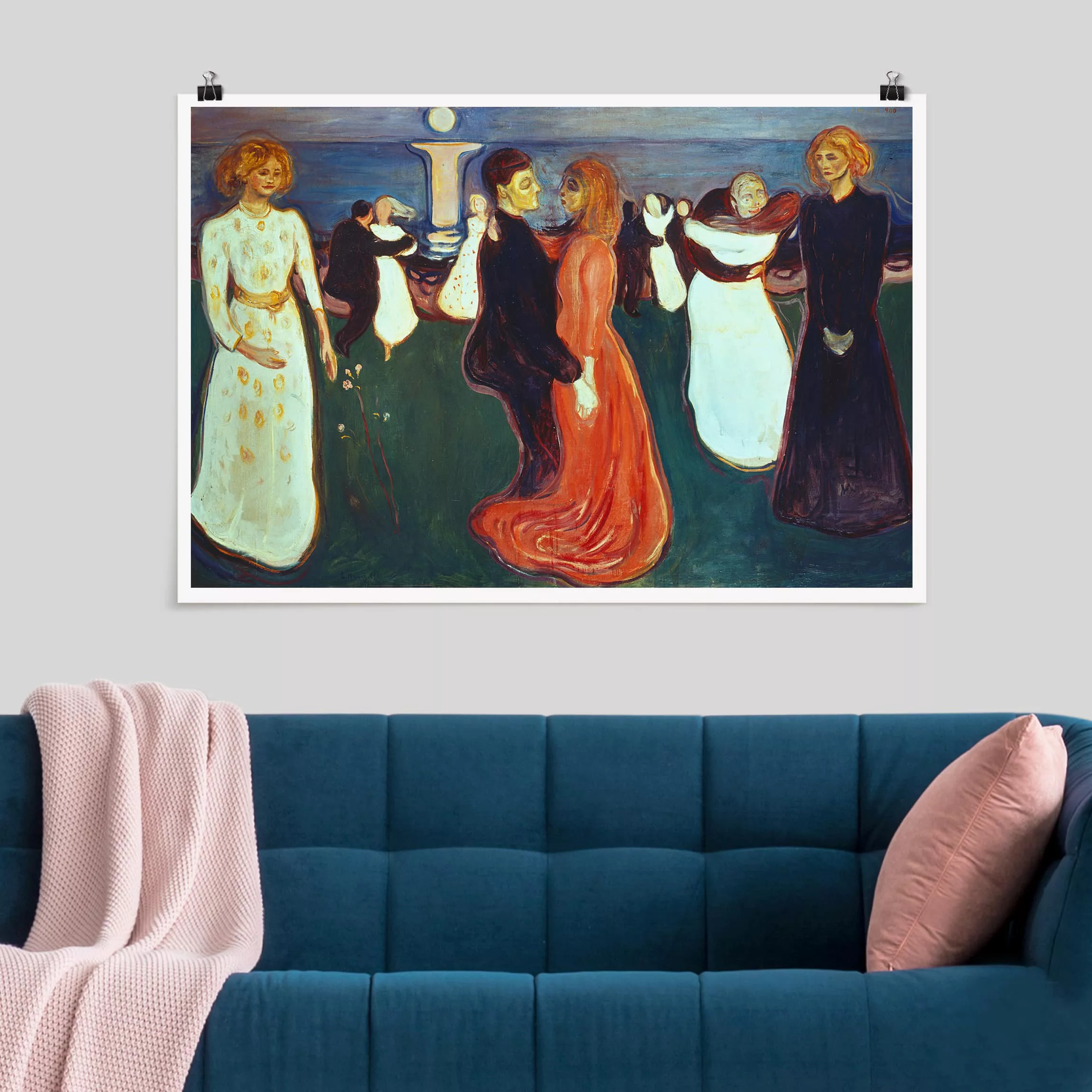 Poster Kunstdruck - Querformat Edvard Munch - Der Tanz des Lebens günstig online kaufen