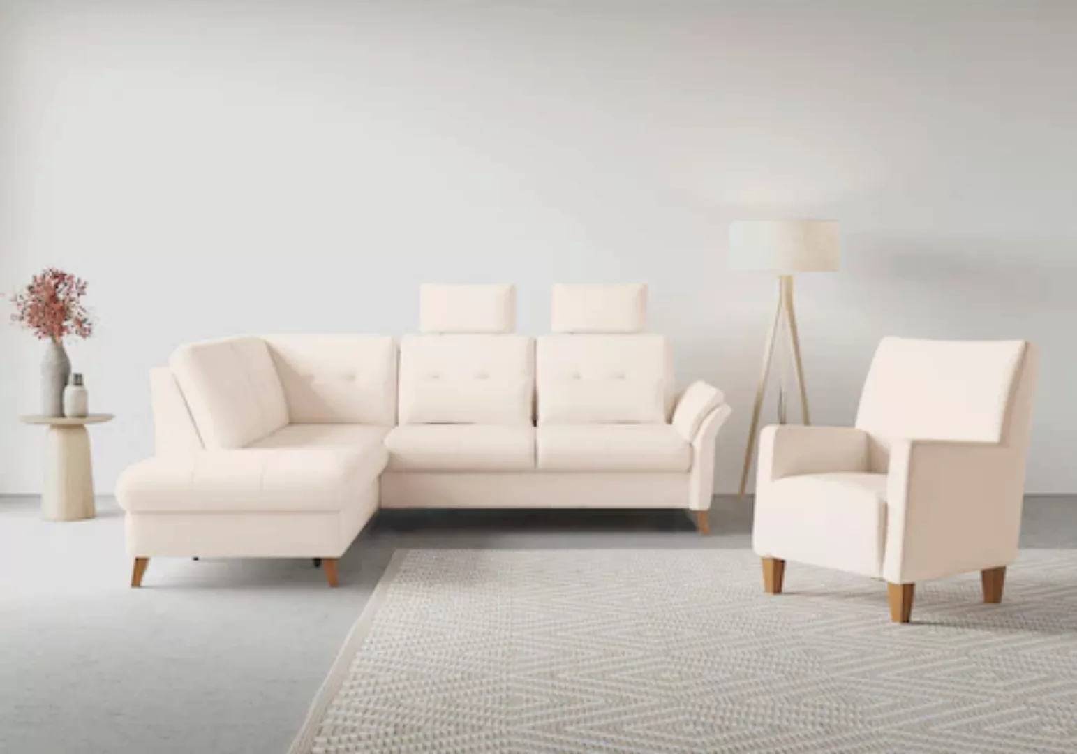sit&more Ecksofa »Göteborg«, inkl. Sitztiefenverstellung, wahlweise mit Bet günstig online kaufen