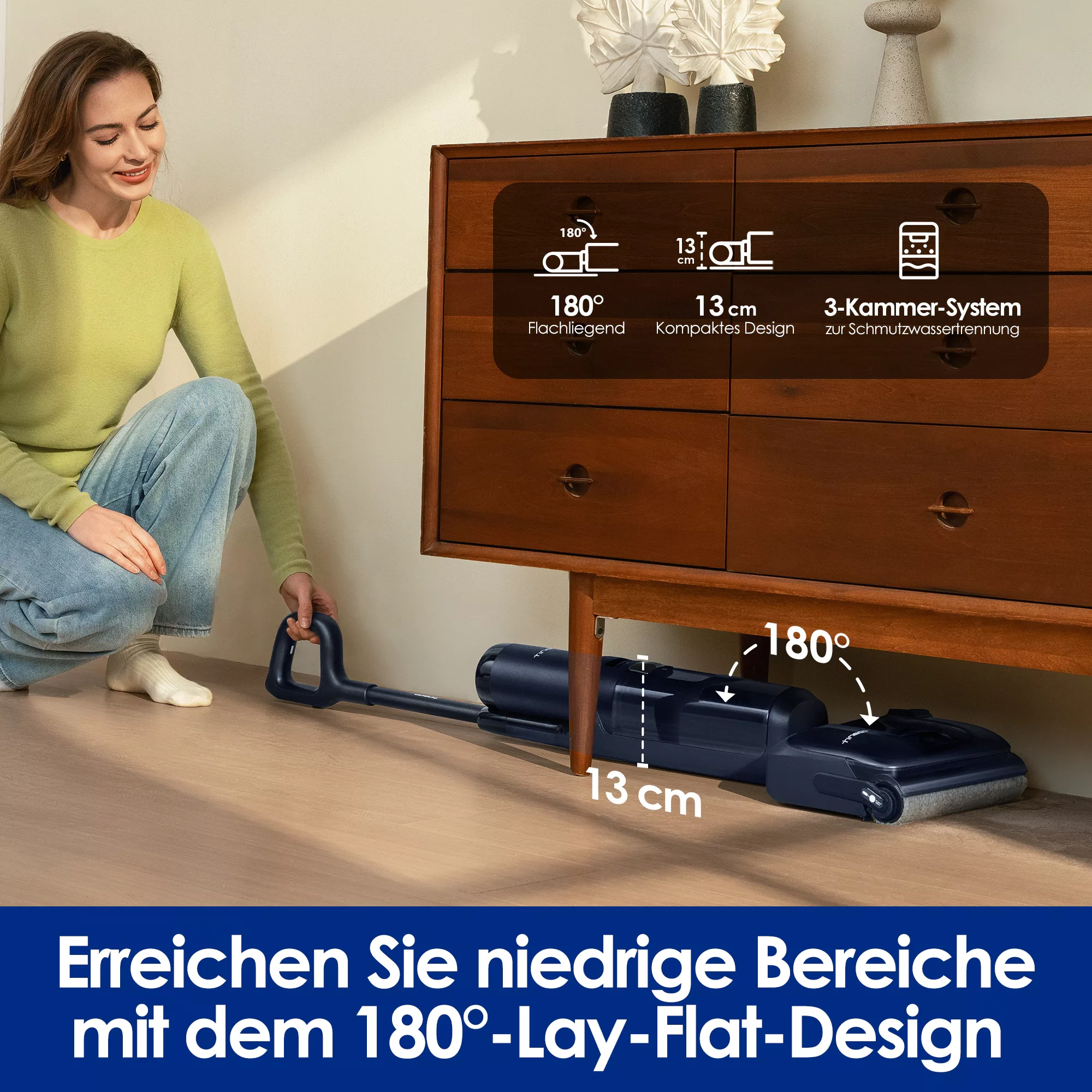 Tineco Nass-Trocken-Sauger »Floor One S7 Stretch, 85° Grad Heißluft-Trocknu günstig online kaufen