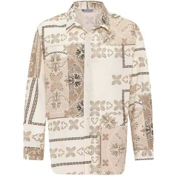 Dandalo  Hemdbluse Colin Oversize All-over Print Kent Collar Long Sleeve Sh günstig online kaufen