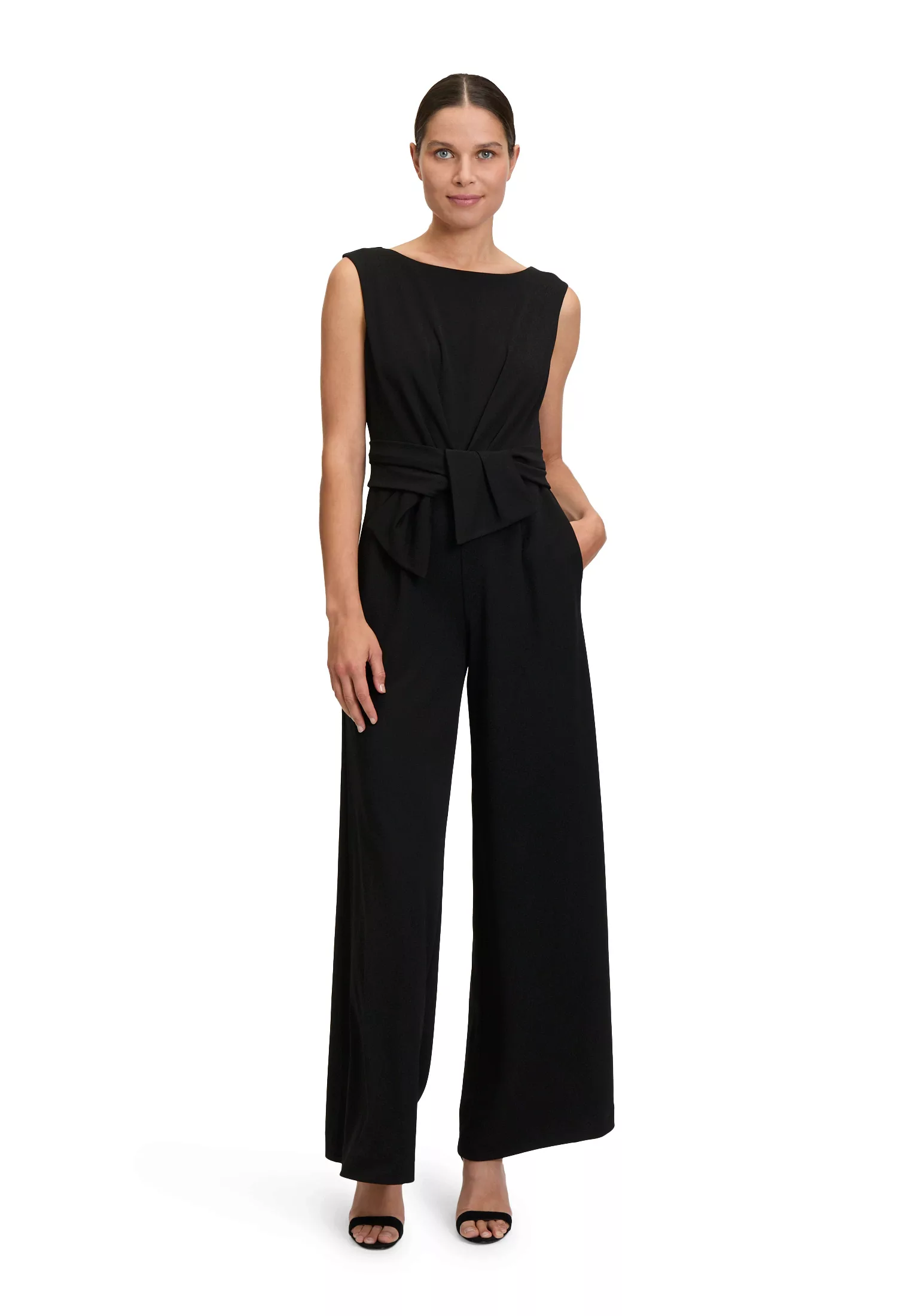 Vera Mont Overall Vera Mont Jumpsuit mit weitem Bein (1-tlg) Bunddetail günstig online kaufen