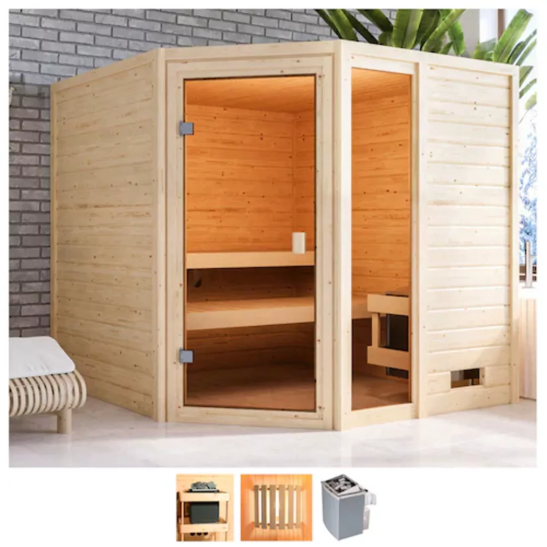 welltime Sauna »Tally«, 9-kW-Ofen mit int. Steuerung günstig online kaufen
