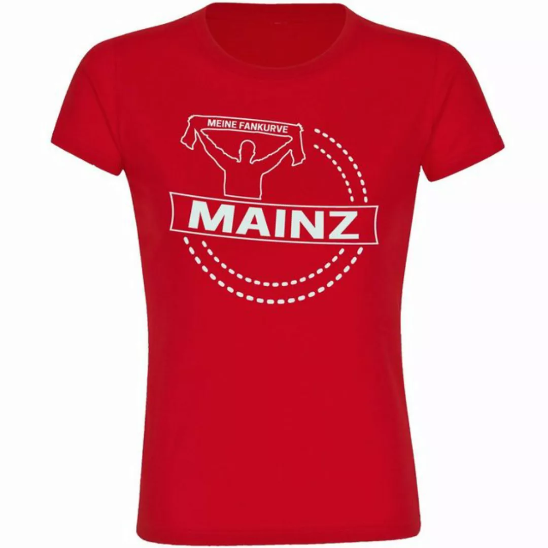 multifanshop T-Shirt Damen Mainz - Meine Fankurve - Frauen günstig online kaufen