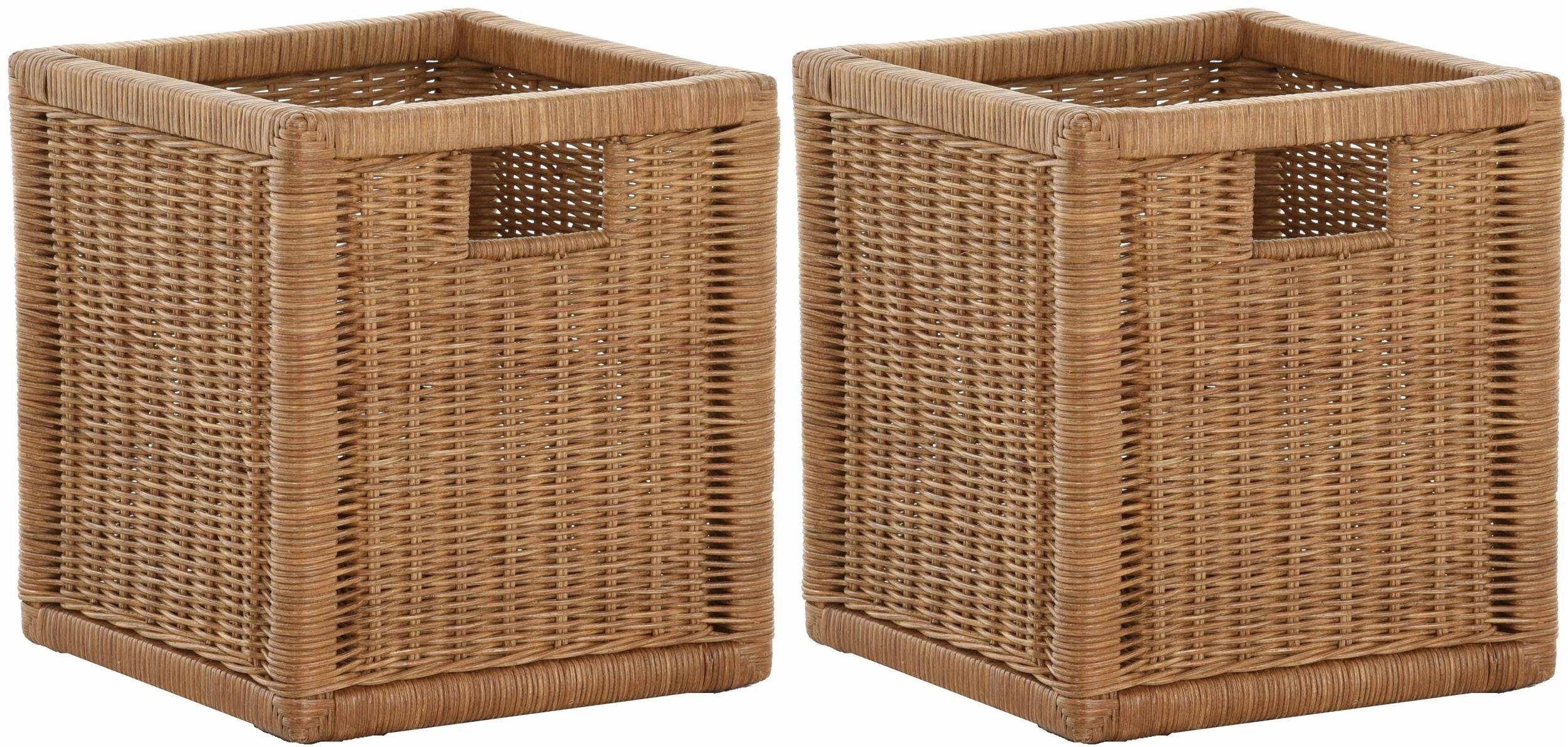 Krines Home Regalkorb Set/2 Regalkorb Aufbewahrungskorb günstig online kaufen