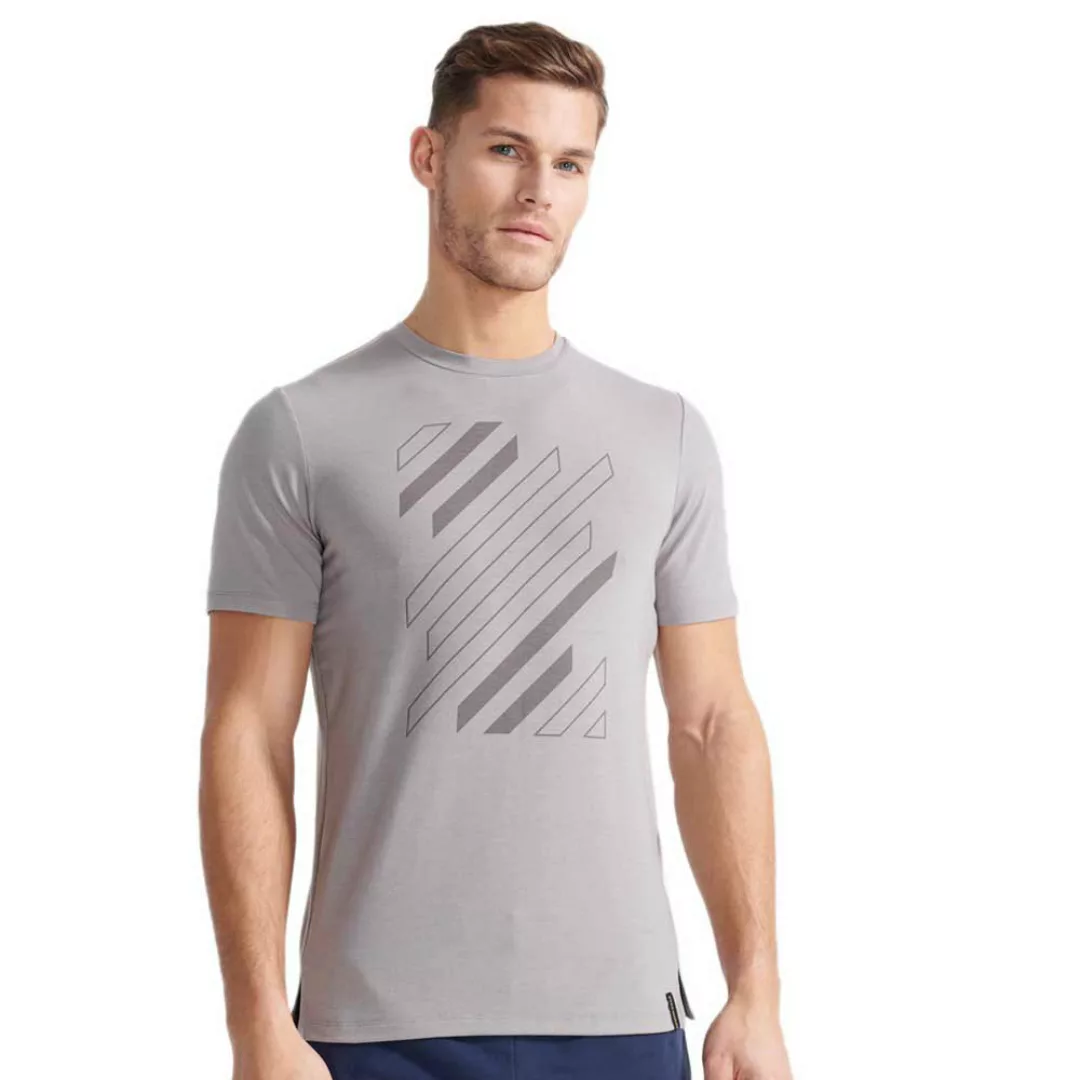 Superdry Flex Graphic Kurzarm T-shirt M Frost Grey günstig online kaufen