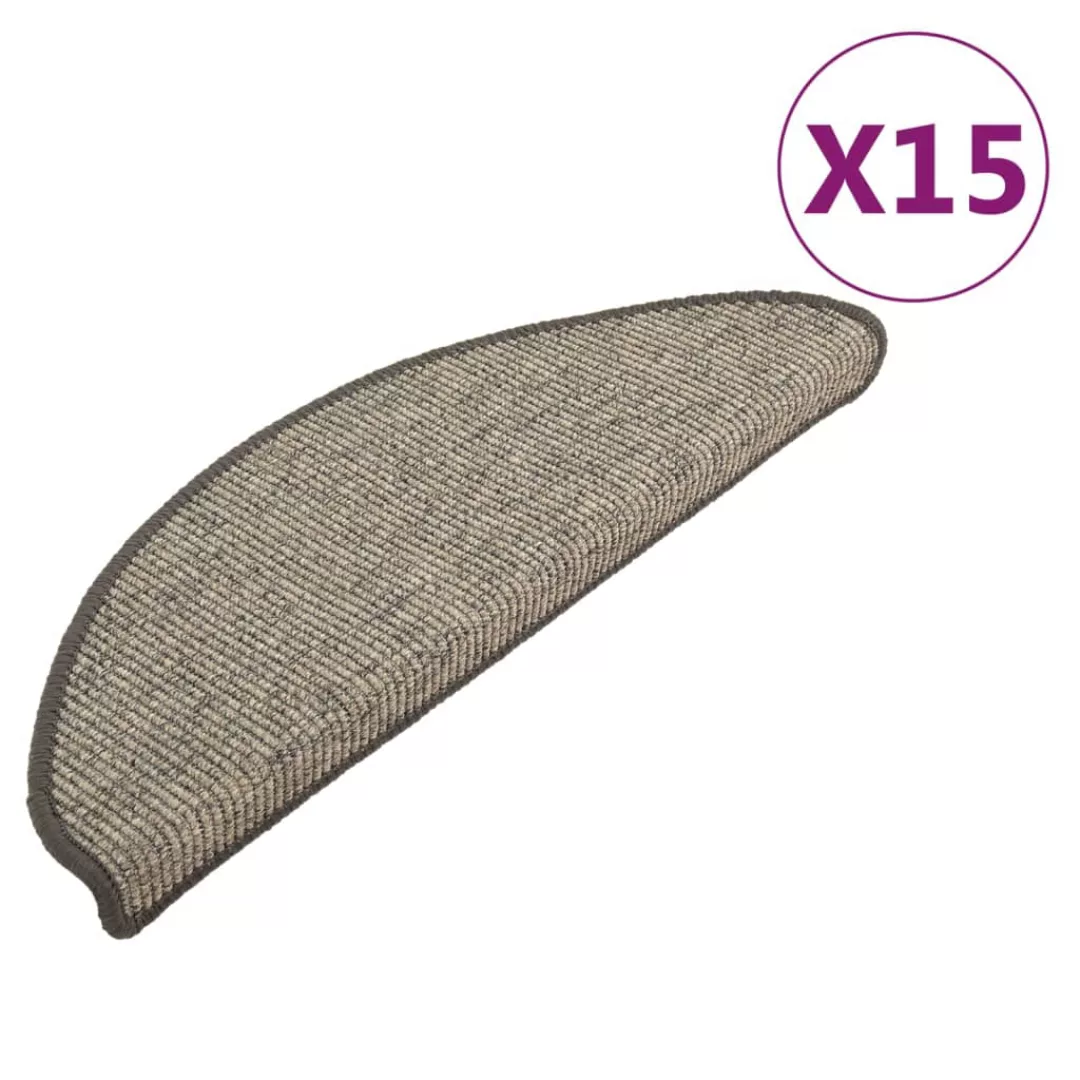 Vidaxl Stufenmatten Selbstklebend 15 Stk. Grau Und Beige 65x25 Cm günstig online kaufen