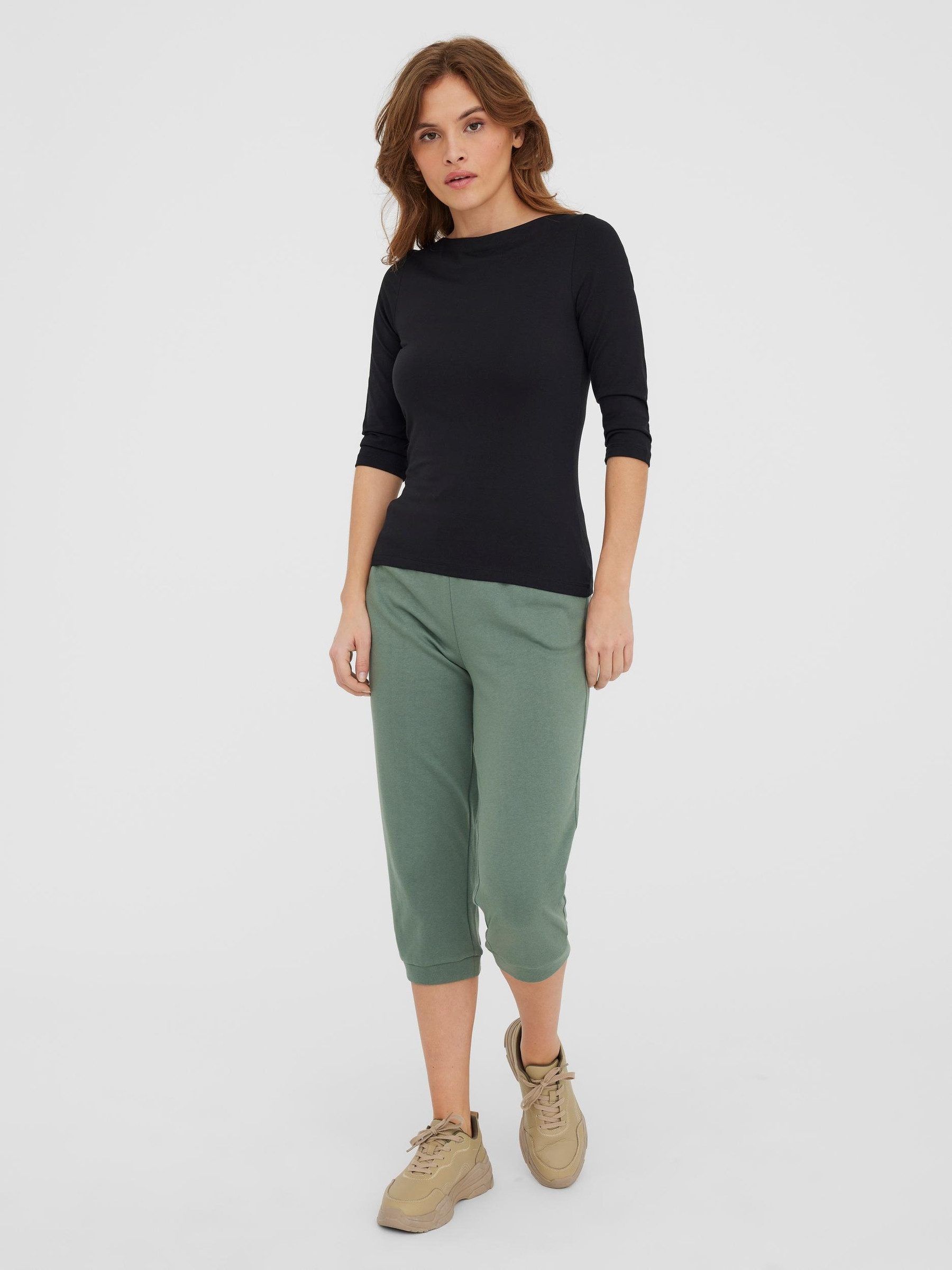 Vero Moda T-Shirt U-Boot-Ausschnitt Oberteil VMPANDA günstig online kaufen