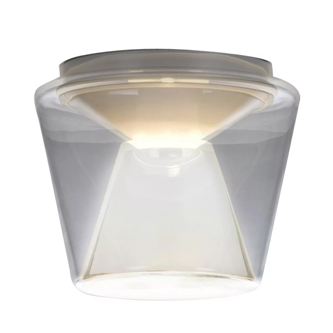Serien - Annex Ceiling Deckenleuchte L - transparent/Reflektor: Glas opal/H günstig online kaufen