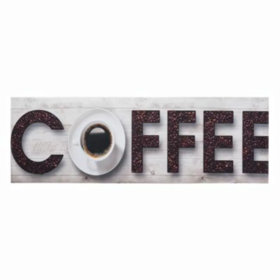Homcom Läufer pflegeleichter Küchenläufer PVC Morgenkaffee 50 x 150 cm günstig online kaufen