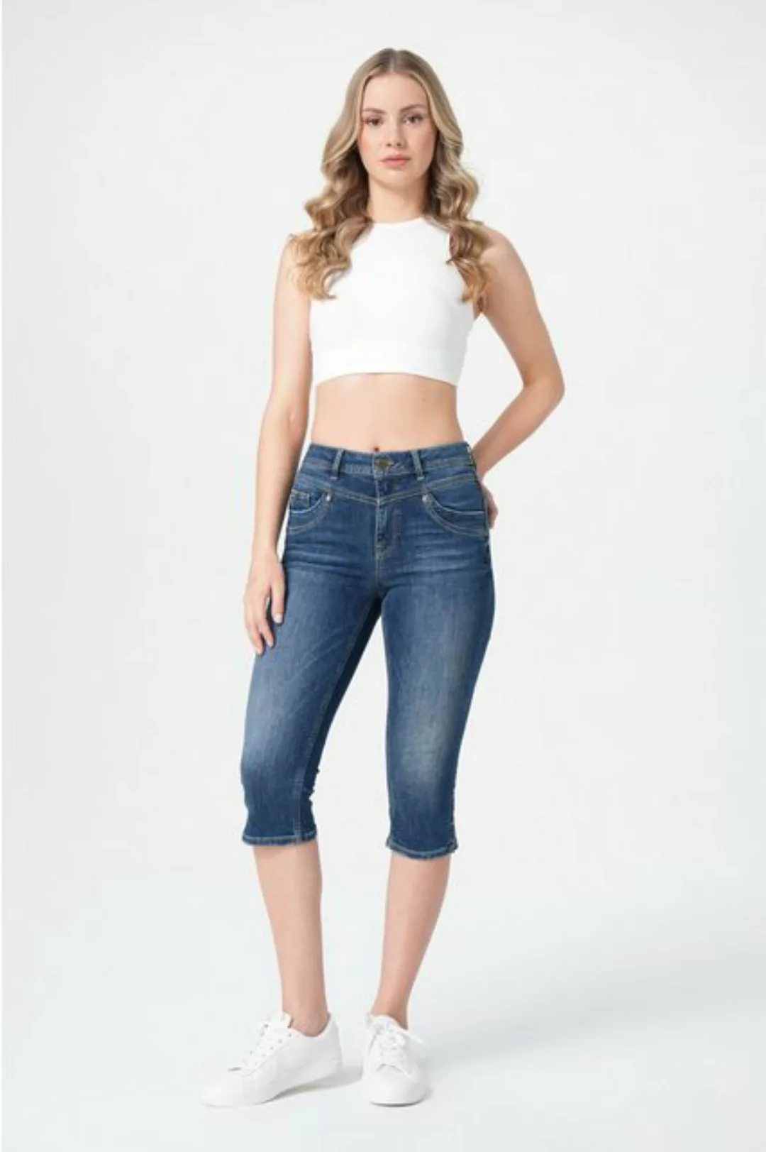 Miracle of Denim 5-Pocket-Jeans Rea Capri (1-tlg) günstig online kaufen