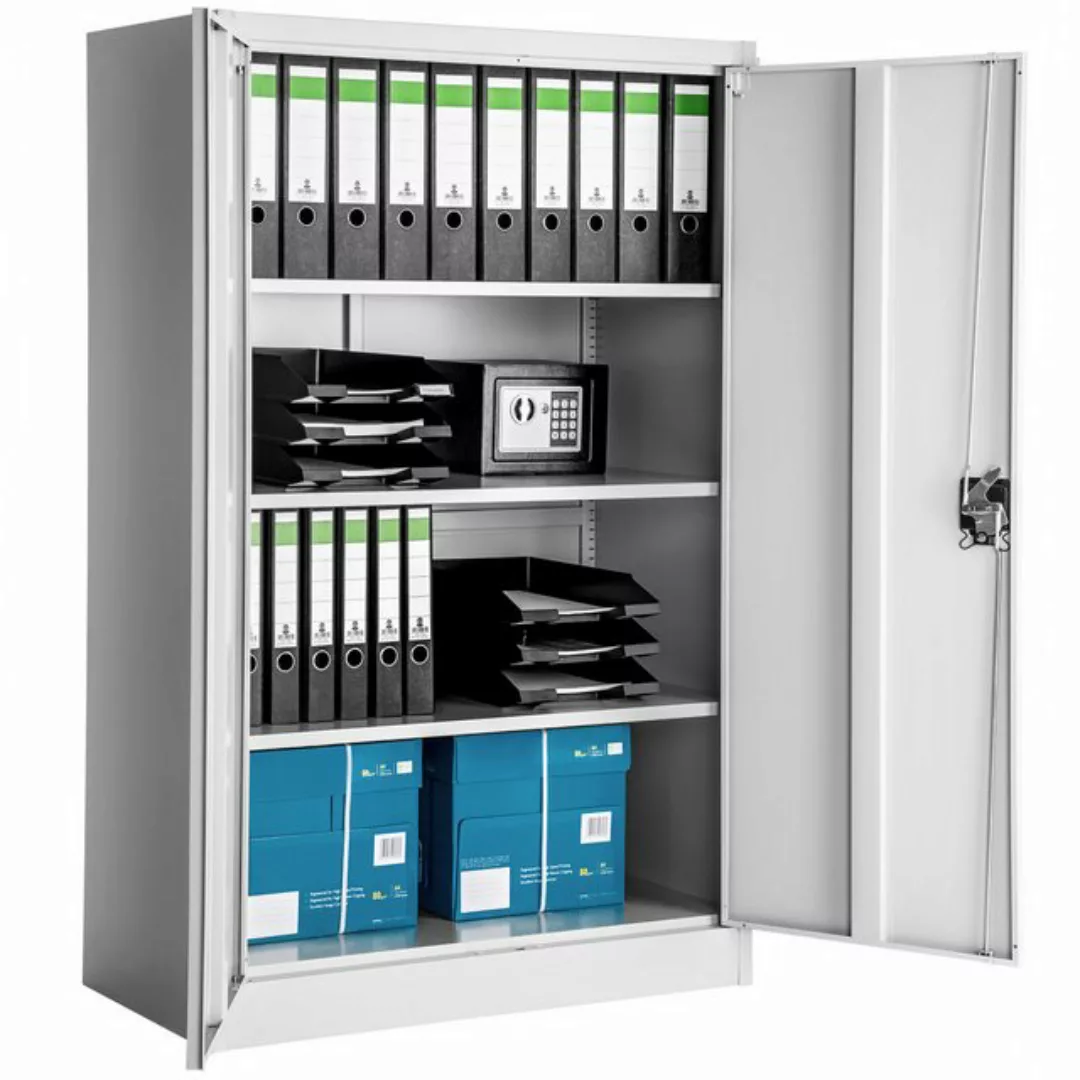 tectake Aktenschrank Aktenschrank mit 4 Böden 140x90x40cm (Komplettset, 1-S günstig online kaufen