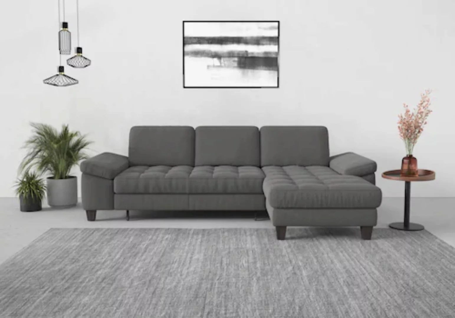 sit&more Ecksofa »Westham L-Form«, Recamiere, mit oder ohne Bettfunktion, B günstig online kaufen