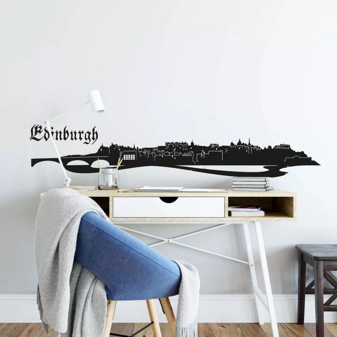 Wall-Art Wandtattoo »Stadt Skyline Edinburgh 120cm«, (1 St.), selbstklebend günstig online kaufen