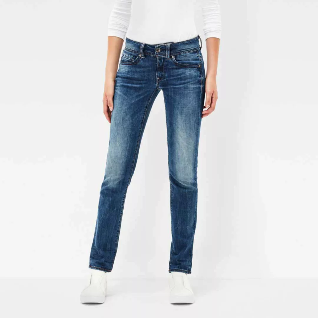 G-star Midge Saddle Mid Waist Straight Jeans 24 Medium Aged günstig online kaufen