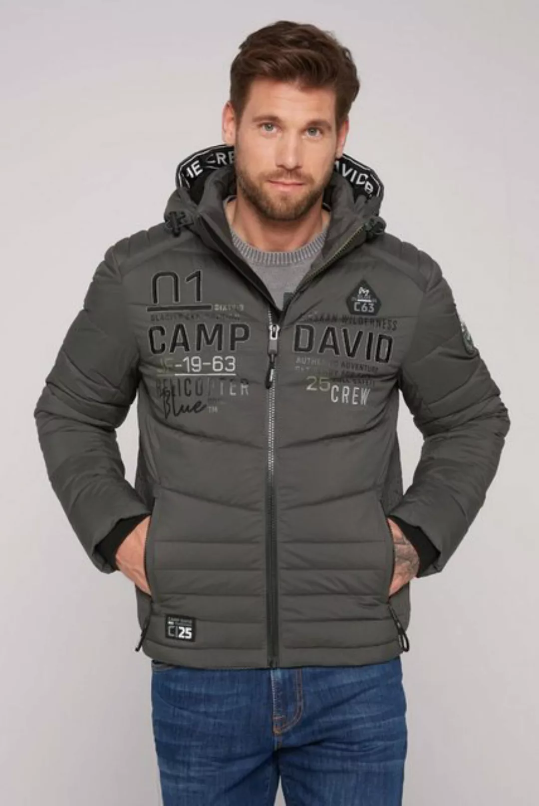 CAMP DAVID Outdoorjacke mit Windbreaker-Bündchen im Ärmel günstig online kaufen