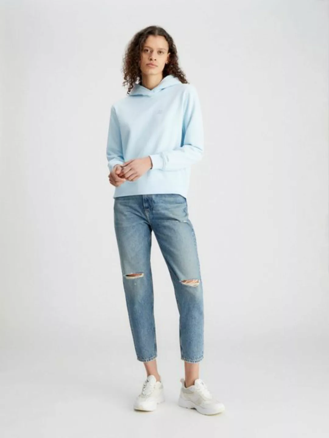 Calvin Klein Jeans Kapuzensweatshirt CK EMBRO BADGE REGULAR HOODIE mit Logo günstig online kaufen